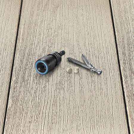 Starborn Starborn Pro Plug No. 10 X 2-3/4 in. L Harbor Gray Star Trim Head Deck Screws and Plugs Kit 1 pk PXDC361T275